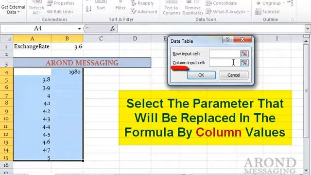 Using Excel 2010 - Create a Data table смотреть онлайн