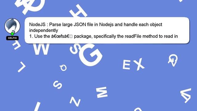 NodeJS : Parse large JSON file in Nodejs and handle each object independently смотреть онлайн