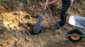 Фундамент на буронабивных сваях с применением несъемной опалубки. Село Мостовское, Свердловская обл