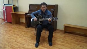 Онлайн видео урок игры на гитаре песня "Вьюн над водой"
