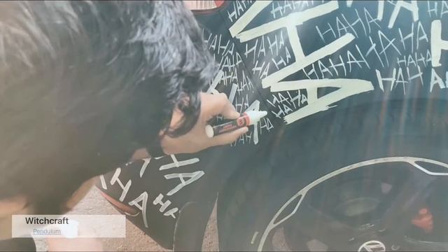 Расписываю машину в стиле смеха джокера ) смотреть онлайн