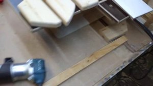 Обработка доски для садово-парковой мебели 2. Фигурный край доски.