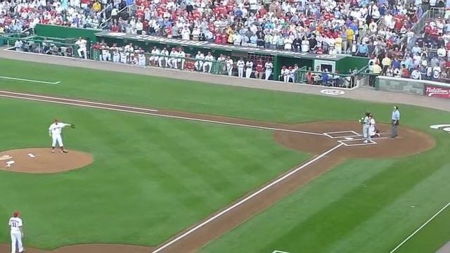Strasburg's first pitch смотреть онлайн