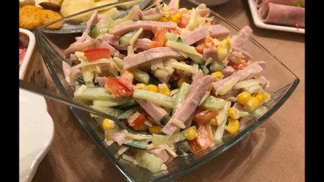 Мой праздничный стол на день рождения: салаты и закуски смотреть онлайн