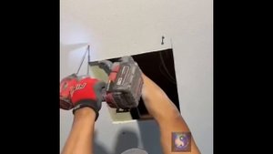 Лайфхак. Повреждение в гипсокартонной стене