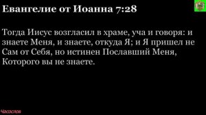 Аудиокнига. Библия. Новый Завет. ЕВАНГЕЛИЕ ОТ ИОАННА. Глава 7