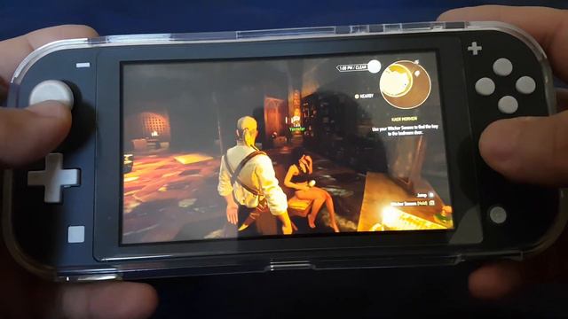 Playing Witcher 3 Wild Hunt on Nintendo Switch Lite смотреть онлайн