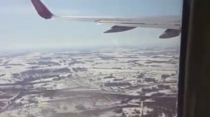 Взлёт самолёта Боинг 757 Кемерово