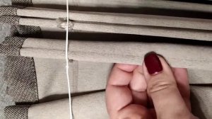 Римская штора на карнизе - вид сзади