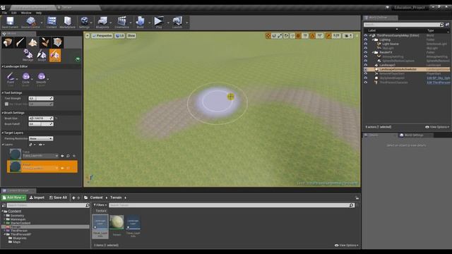 Создание игр / Уроки по Unreal Engine 4 / #1 - создание террейна, материалы