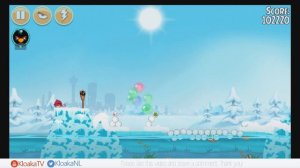 Angry Birds Seasons - Level 1-8 On Finn Ice Walkthrough (3 Stars)