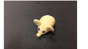 Как слепить мышку из соленого теста.