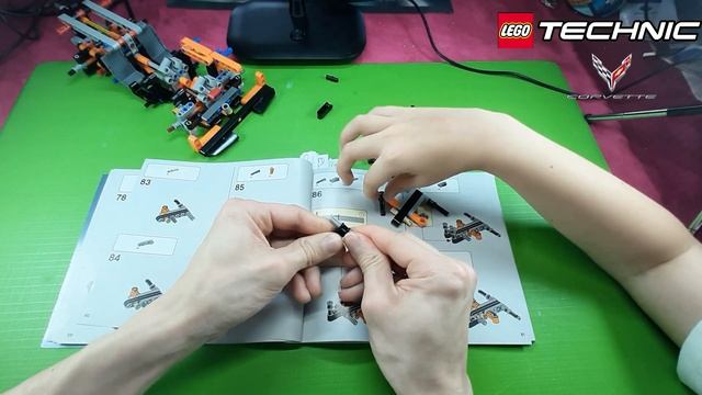 Chevrolet Corvette ZR1 Lego Technic, Episode 6 étapes 79 à 90 смотреть онлайн