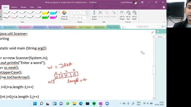 Sorting the characters of a word in Java