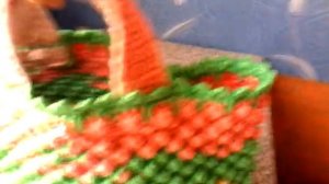 Сумка из полиэтиленовых пакетов.