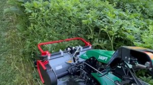 ТРАВЫ У ВАС НЕ БУДЕТ.CAIMAN340 и цеповая косилка Blade Runner 75 #garden #газон #косилкабензиновая#