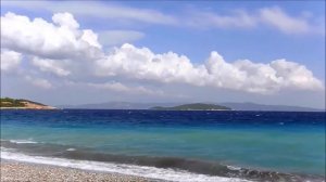 Эгейское море в сентябре .Греция .13.09.2019 г