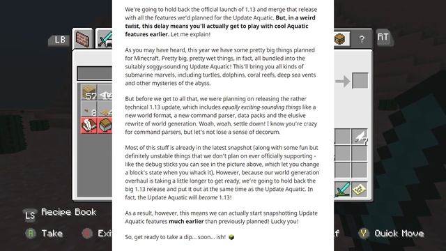 Minecraft - 1.13 Delayed & Aquatic Update Early ?!?! Java / Console / Bedrock смотреть онлайн