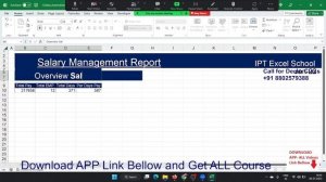 Salary Sheet Creation and MIS Maintained in Excel  20 21