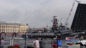 День ВФМ 2017. Парад кораблей на Неве. Подлодка "Дмитрий Донской". Кронштадт. Форт Константин.