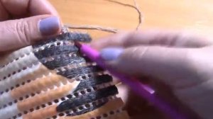 Вязание коврика на резиновой основе  Часть 1 из 6_[360p].mp4