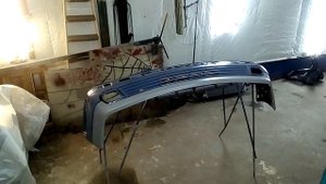 Как быстро покрасить пластиковый бампер.