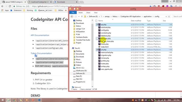#1 CodeIgniter 3.x Restful API Library - Setup and Install the CodeIgniter API Library