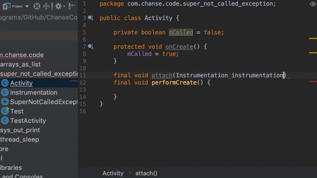 How Android throws SuperNotCalledException смотреть онлайн