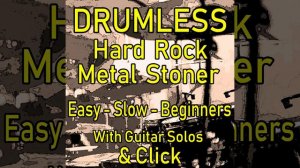 Heavy Metal Drums Practice (80 BPM Drumless with CLick)
