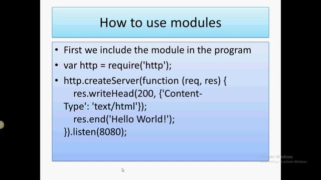 Node.Js Modules