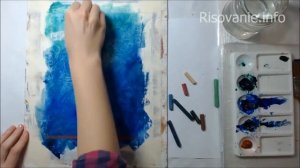 Рисуем привидений акварелью и пастелью (к Хэллоуину)