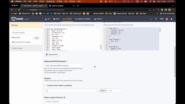 Connect REST API in Hasura using Hasura Actions смотреть онлайн