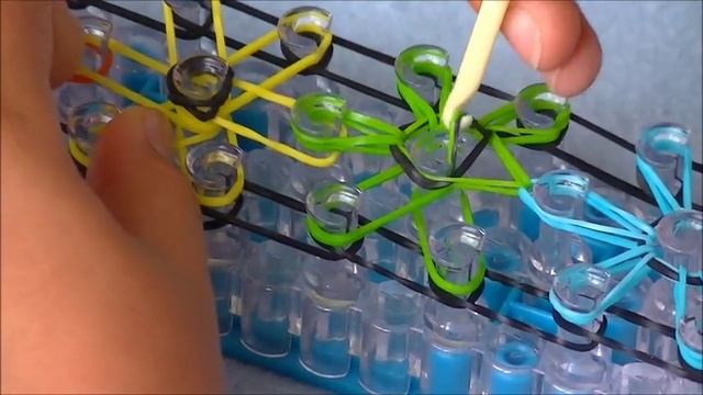 Как сделать браслет из резинок. Стиль "звездочки" starburst смотреть онлайн