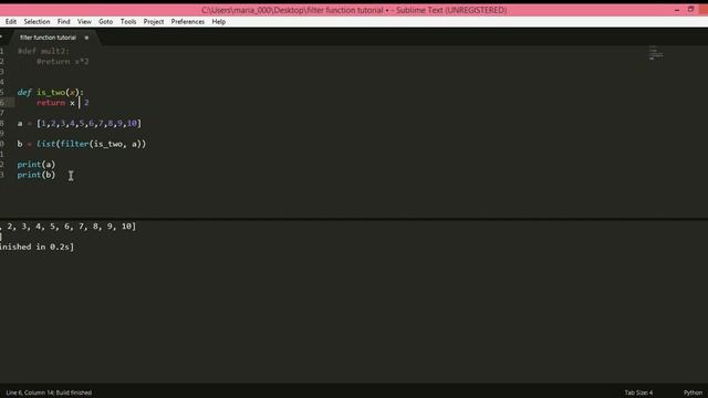 python for intermediates(filter function)