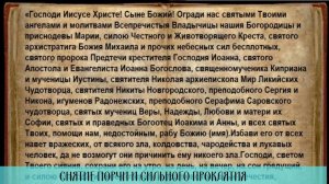 Святой щит. Псалмы 90/60/80. Снятие порчи и сильного проклятия