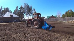 Вспашка фрезой Т-40 АМ .
