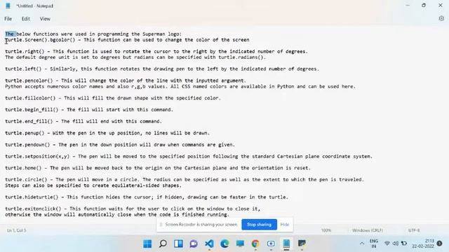 How to cerate Super man  logo use by Python Turtle  with Source code