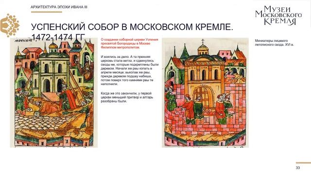 Архитектура эпохи Ивана III. Лекция. Дмитрий Валявин, Музеи Московского Кремля