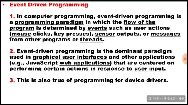 What Is Event Driven Programming | Lecture In Urdu/Hindi