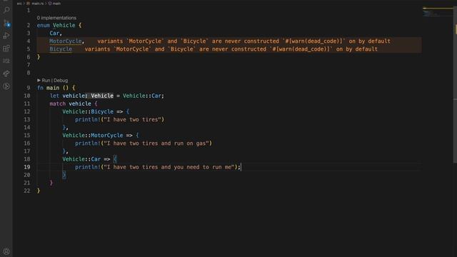 Rust Enums - 2
