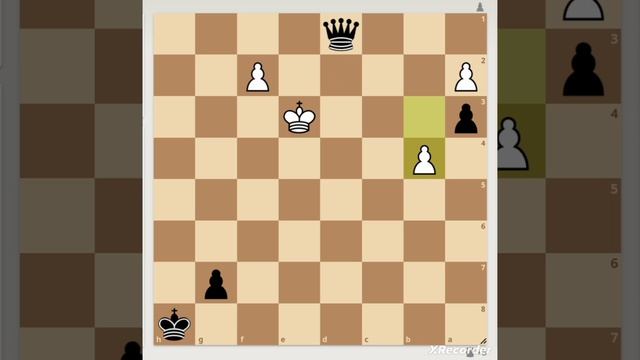 Выигрышная позиция. Черные начинают и выигрывают. Winning position. Black starts and wins