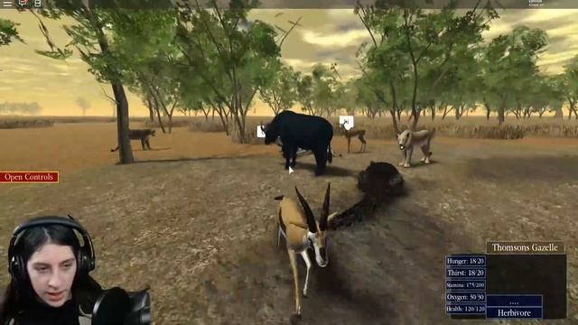 ROBLOX WILD SAVANNAH #2 - A DAY IN THE LIFE as a STORK, GAZELLE & CROCODILE смотреть онлайн