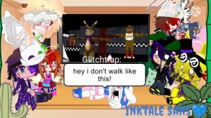 Afton Family react to fnaf funny videos//part 1 //