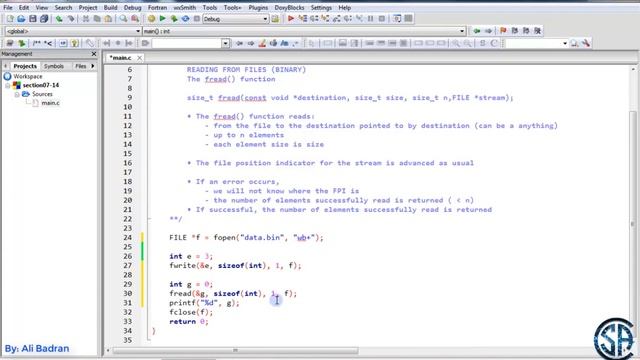 C Programming:  Binary Files, fread() function || Must Watch -  English