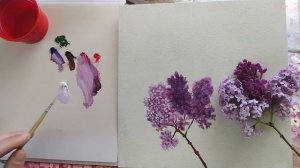 Как рисовать сирень|4 простых быстрых и лёгких способов нарисовать сирень маслом