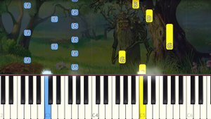 Masha and the Bear - EASY Piano tutorial