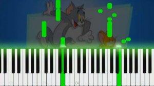 TOM & JERRY - EASY Piano Tutorial