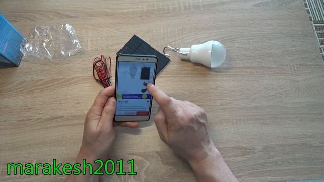 Светодиодная лампа с солнечной панелью. смотреть онлайн