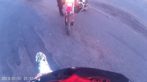 не вошел в поворот на мотоцикле