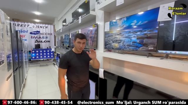 ТЕЛЕВИЗОР НАРХЛАРИ БАЙРАМ АКЦИЯСИ 5-ОКТЯБРГАЧА | TELEVIZOR NARXLARI XORAZM URGANCH #televizor